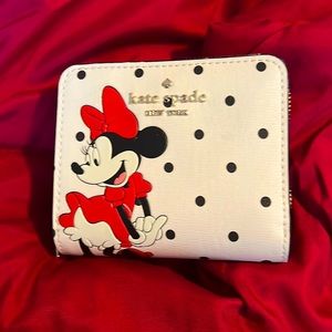 ♠️Just Reduced!⭐️Kate Spade Minnie Mouse Bifold Wallet!♥️NWOT